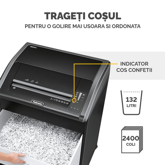 Distrugator documente 32 coli, Cross-Cut, FELLOWES 485Ci - 5Papet