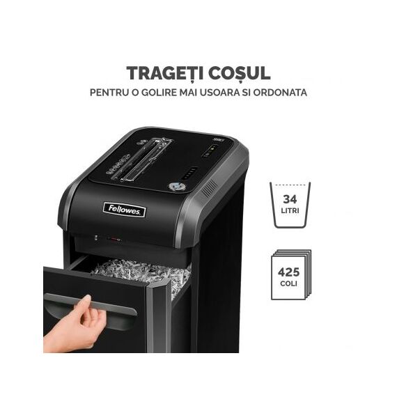 Distrugator documente 34 coli, Cross-Cut, FELLOWES 99Ci - 4Papet