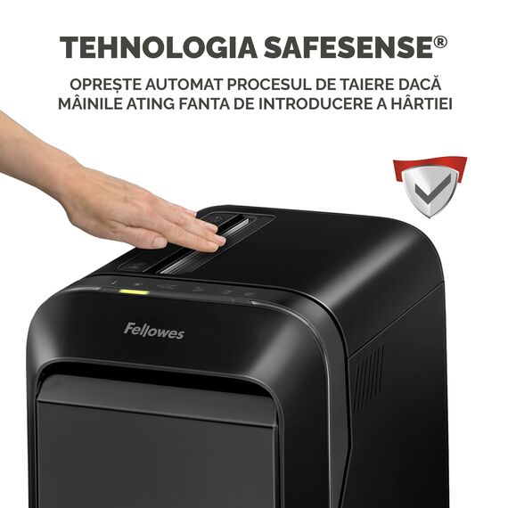 Distrugator documente 20 coli, Micro-Cut, FELLOWES LX221 - 6Papet