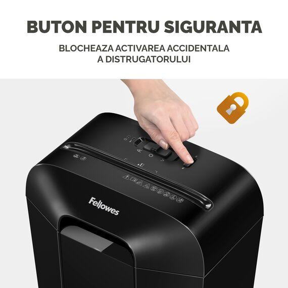 Distrugator documente 6 coli, Cross-Cut, FELLOWES LX25 - 3Papet