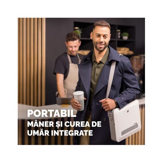 Geanta laptop cu suport ergonomic, FELLOWES Breyta, alba - 7Papet