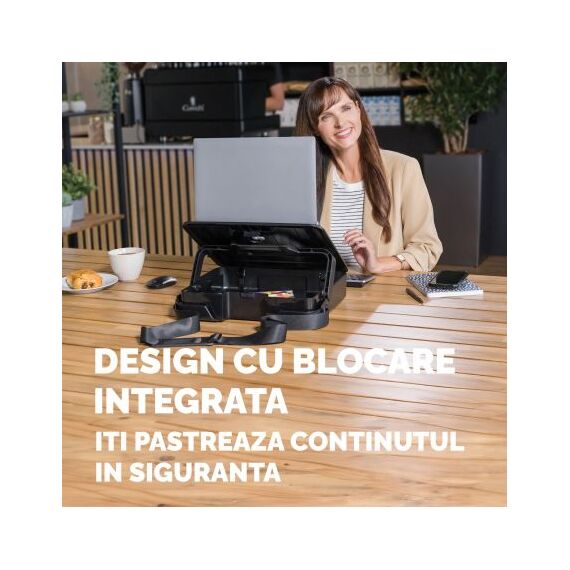 Geanta laptop cu suport ergonomic, FELLOWES Breyta, negru - 7Papet