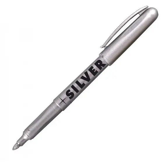 Marker metalic permanent 1.5-3.00 mm, CENTROPEN 2690, ALEGE CULOAREA: Argintiu - 2Papet