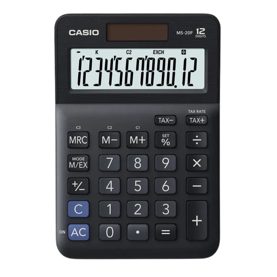 Calculator de birou cu 12 digits CASIO MS-20F - Papet