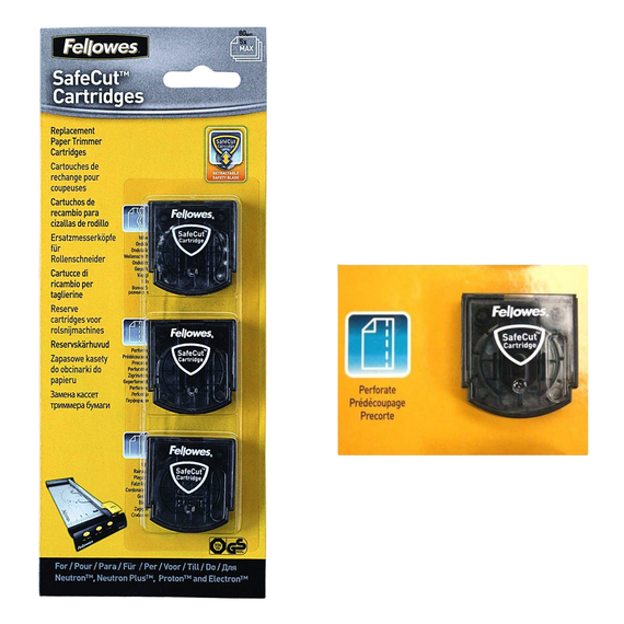 Cutit rotativ pentru ghilotina cu disc, 3 buc/set, FELLOWES - Papet