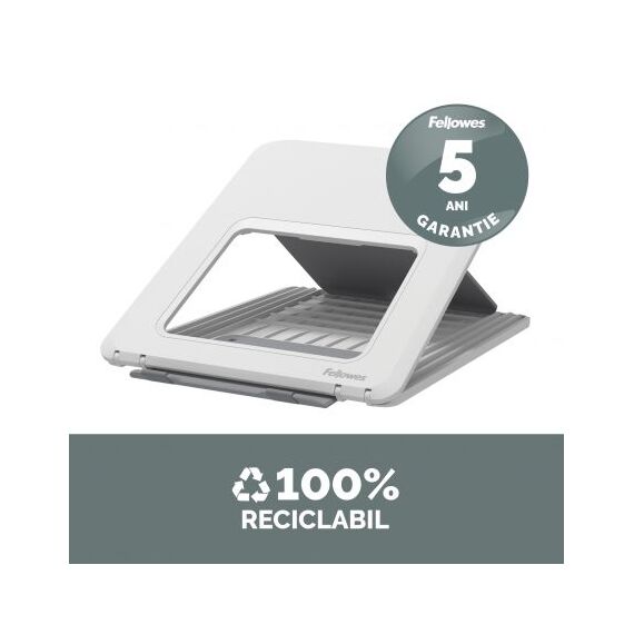 Suport ergonomic pentru laptop, FELLOWES Breyta, alb - 6Papet