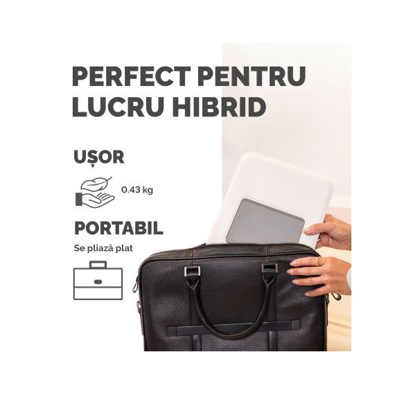 Suport ergonomic pentru laptop, FELLOWES Breyta, alb - 8Papet
