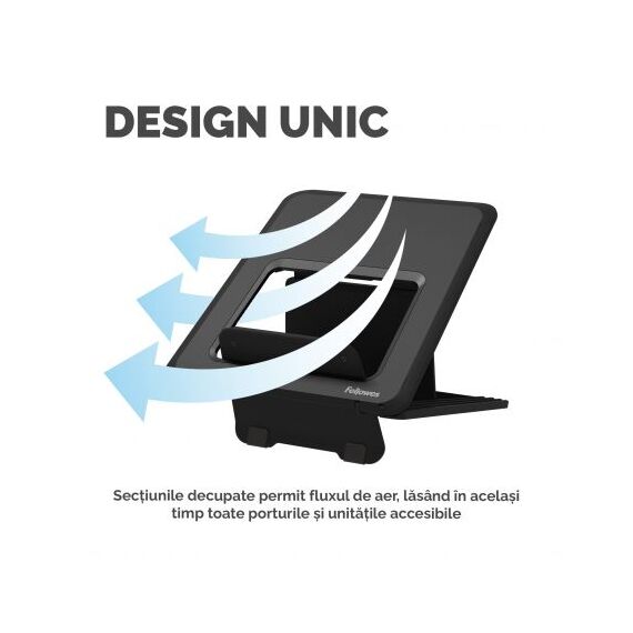 Suport ergonomic pentru laptop, FELLOWES Breyta, negru - 6Papet