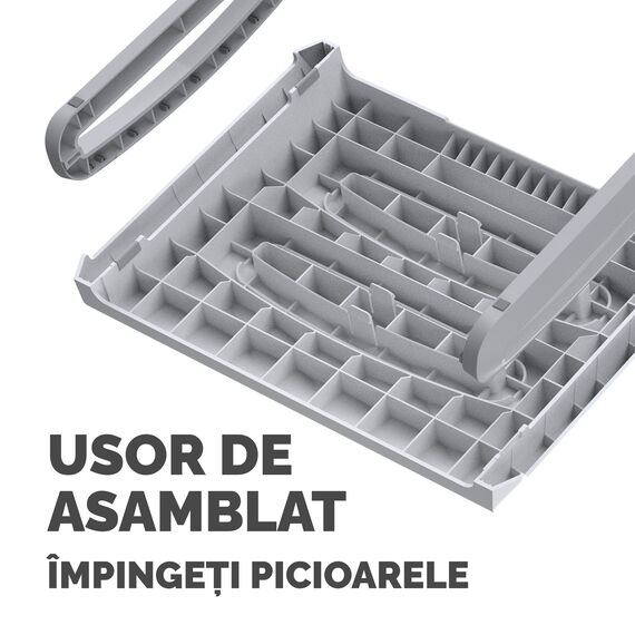 Suport ergonomic ajustabil pentru picioare, FELLOWES Breyta, ALEGE CULOAREA: Alb - 3Papet