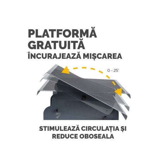Suport ergonomic ajustabil pentru picioare, FELLOWES Heavy Duty - 4Papet
