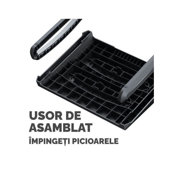 Suport ergonomic ajustabil pentru picioare, FELLOWES Breyta, ALEGE CULOAREA: Negru - 3Papet