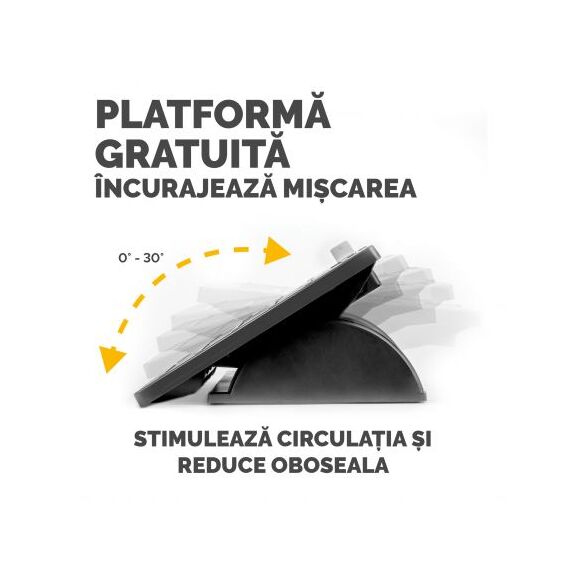 Suport ergonomic pentru picioare, FELLOWES Microban - 7Papet