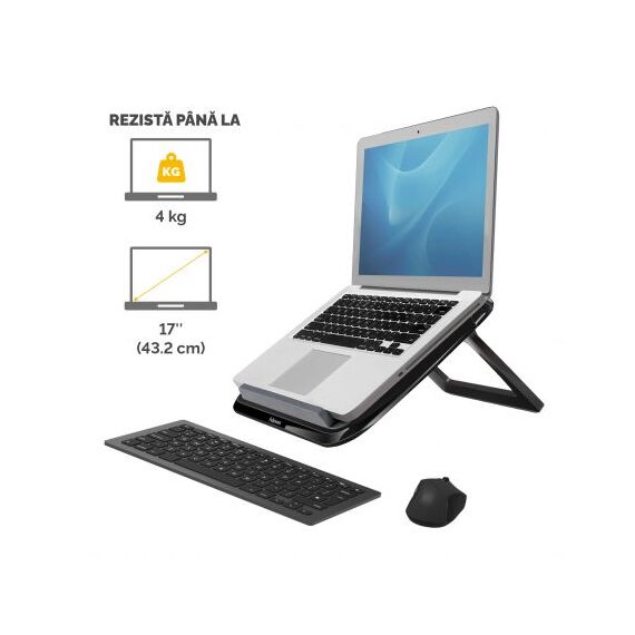 Suport ergonomic pentru laptop, FELLOWES I-Spire Quicklift, negru - 2Papet