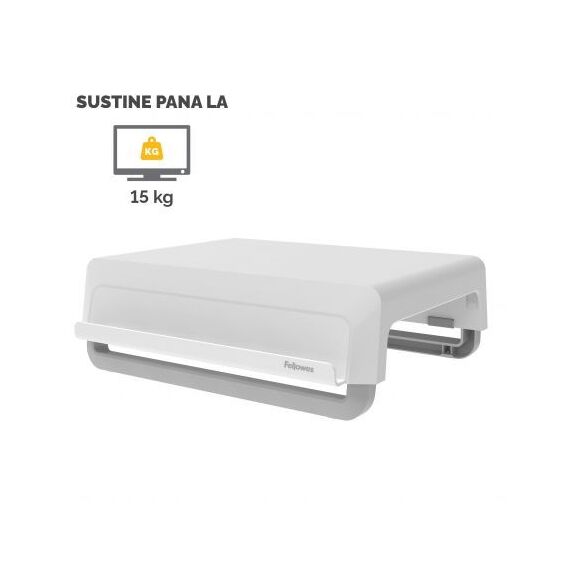 Suport monitor, FELLOWES Breyta, ALEGE CULOAREA: Alb - 7Papet