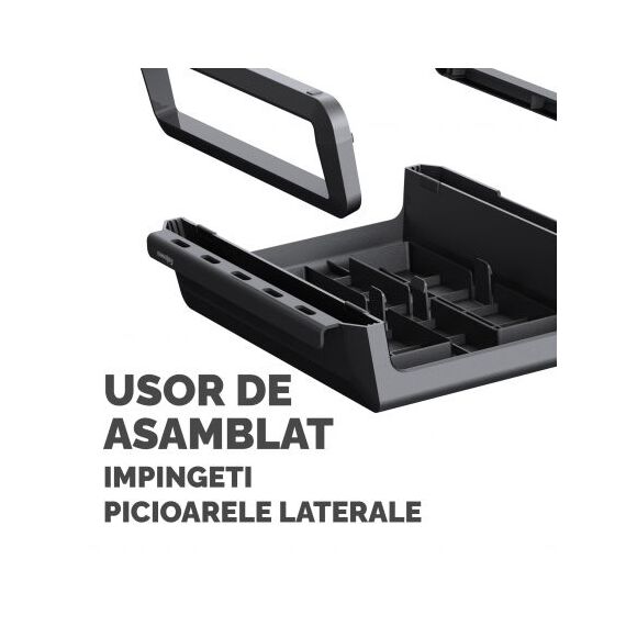 Suport monitor, FELLOWES Breyta, ALEGE CULOAREA: Negru - 4Papet