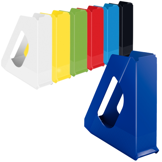 Suport vertical A4 din plastic, ESSELTE Europost, ALEGE CULOAREA: Albastru - Papet