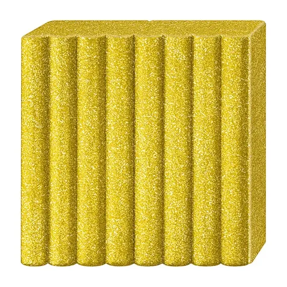 Lut polimeric Fimo Effect pentru modelaj 57g Gold Glitter STH-8010-112 - 2Papet