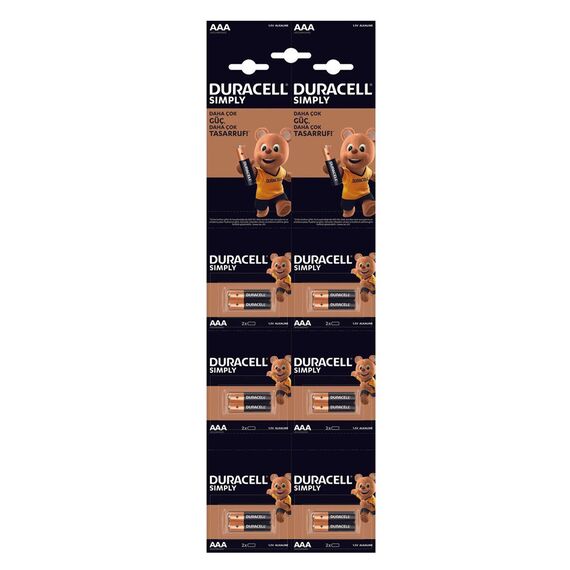 Baterie alcalina DURACELL AAA LR3 1.5V, 20 buc/set - Papet