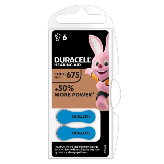 Baterii aparat auditiv 675A 605mAh 1.4V, DURACELL, 6 buc/set - Papet