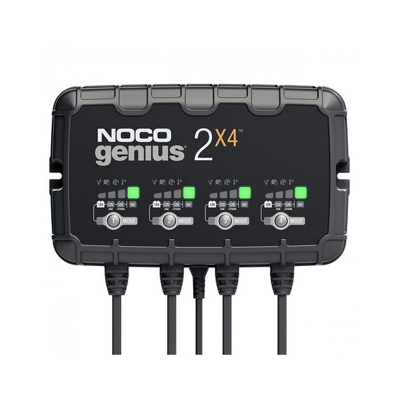 Redresor acumulatori SMART, 6V 2A / 12V 2A, incarca 4 acumulatori pana la 40Ah, NOCOGENIUS 2x4 - Papet