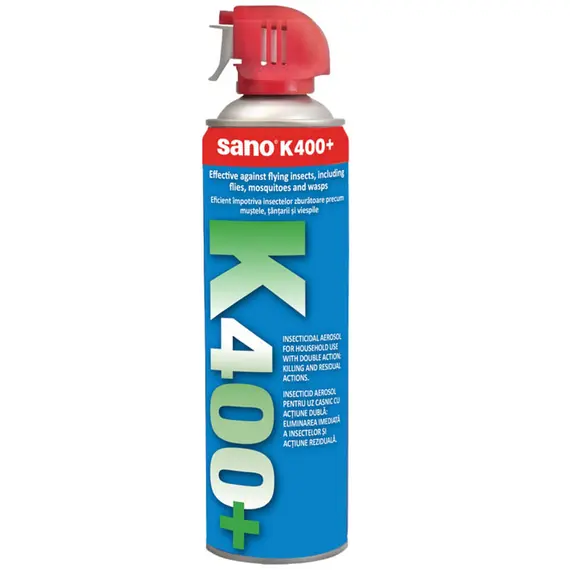 Spray impotriva insectelor zburatoare SANO K400+, 500 ml - Papet