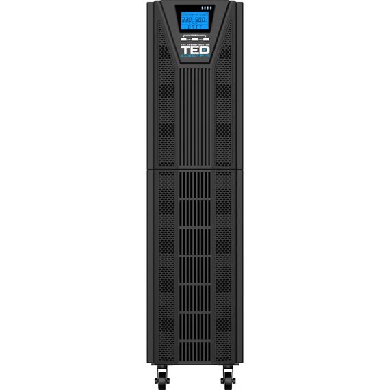 UPS online 6kVA/6kW, monofazat cu dubla conversie, ecran LCD si unda sinusoidala pura, TED Electric - Papet