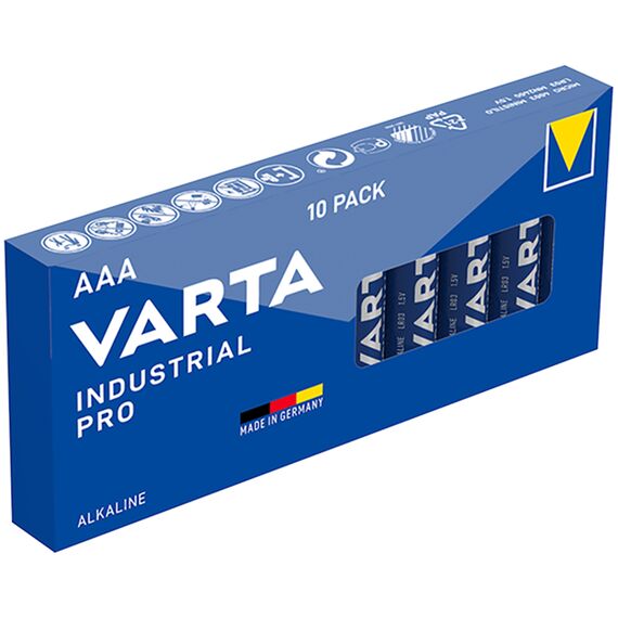Baterie alcalina VARTA Industrial Pro AAA LR3, 1.5V, 10 buc/set - Papet