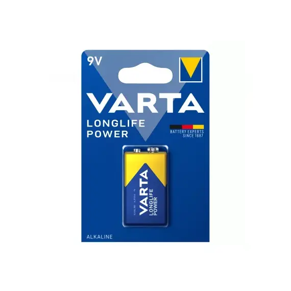 Baterie alcalina VARTA Longlife Power 6LR61 9V - Papet