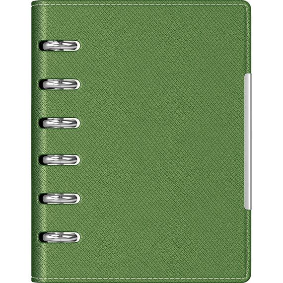 Agenda nedatata, cu 6 inele, 11x14 cm, PRECISION Alicante, Verde inchis - Papet