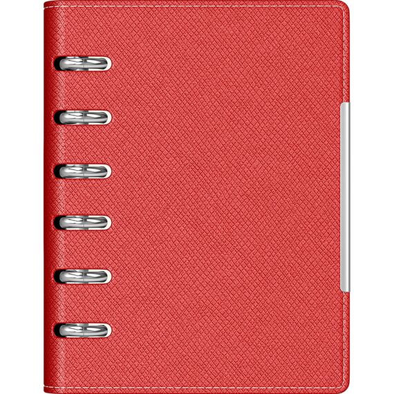 Agenda nedatata, cu 6 inele, 11x14 cm, PRECISION Alicante, Rosu - Papet