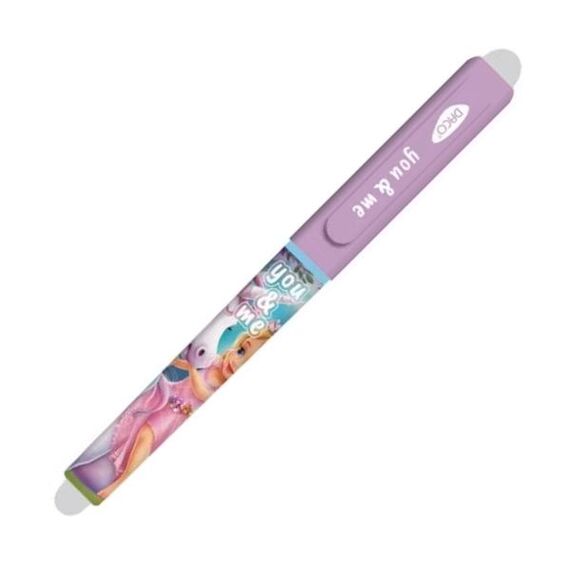 Stilou cu radiera, penita tip F, DACO You&Me Unicorn lila - 2Papet