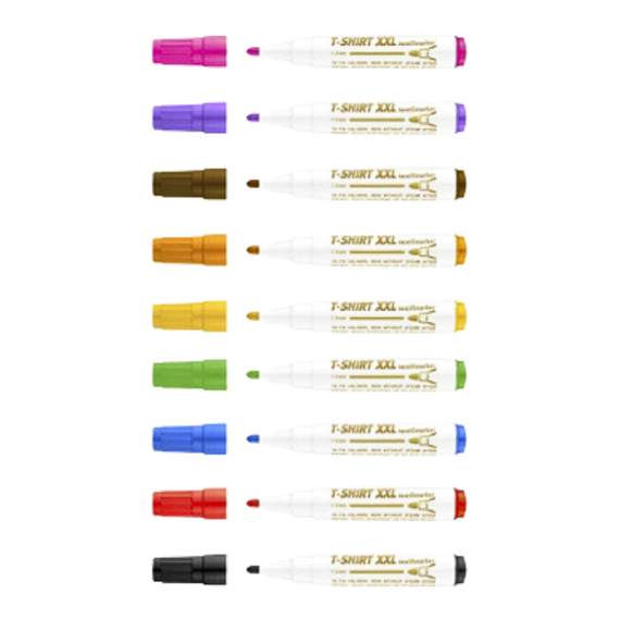 Marker permanent pentru textile, ICO XXL, ALEGE CULOAREA: Maro - Papet