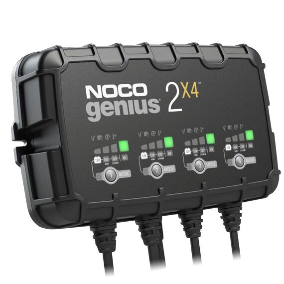 Redresor acumulatori SMART, 6V 2A / 12V 2A, incarca 4 acumulatori pana la 40Ah, NOCOGENIUS 2x4 - 4Papet