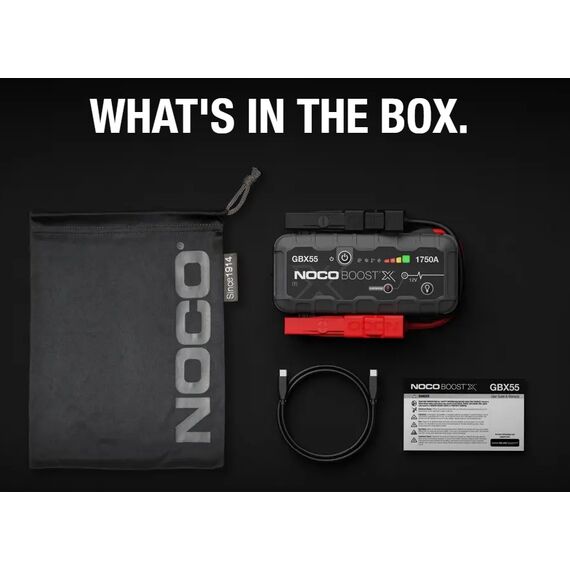 Jump starter auto portabil, 12V, curent pornire 1750A, Litiu-Ion, NOCO Boost GBX55 - 2Papet