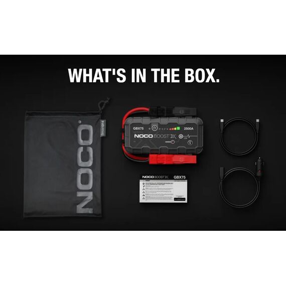 Jump starter auto portabil, 12V, curent pornire 2500A, Litiu-Ion, NOCO Boost GBX75 - 2Papet