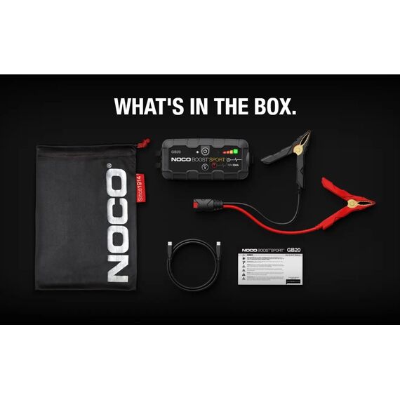 Jump starter auto portabil, 12V, curent Pornire 500A, Litiu-Ion, NOCO Boost GB20 - 2Papet