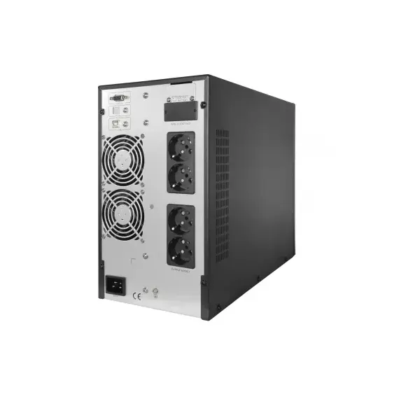 UPS online 3kVA/2700W, monofazat cu dubla conversie, ecran LCD si unda sinusoidala pura, TED Electric - 2Papet