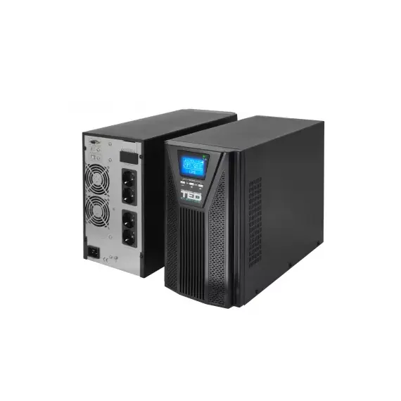 UPS online 3kVA/2700W, monofazat cu dubla conversie, ecran LCD si unda sinusoidala pura, TED Electric - 3Papet