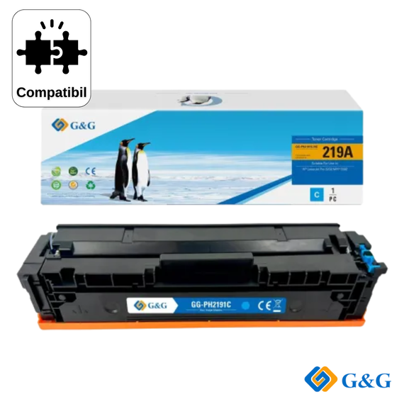 Cartus toner compatibil G&G Cyan W2191A, pentru HP Color LaserJet Pro MFP 3302fdw, 1.200 pagini - Papet
