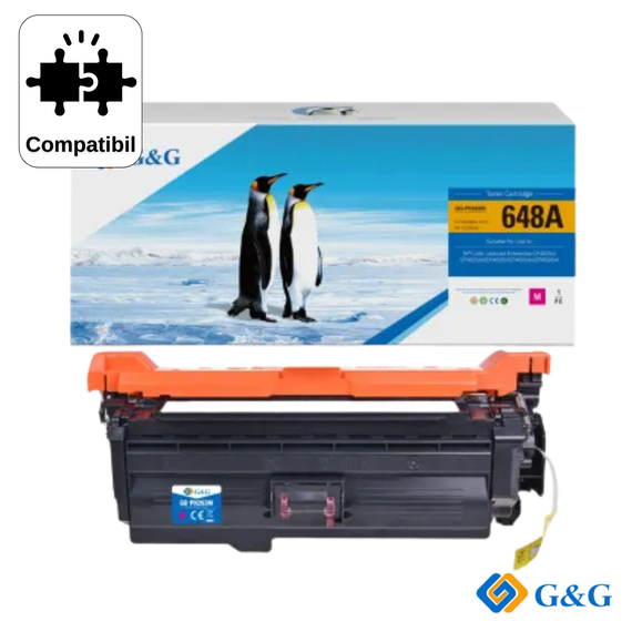 Cartus toner compatibil G&G Magenta CE263A 648A, pentru HP Color LaserJet CP4025N, 11.000 pagini - Papet