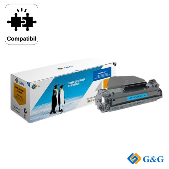 Cartus toner compatibil G&G Black 4in1 CE285A CE278A CB435A CB436A, pentru HP LaserJet P1505, 2.000 pagini - Papet