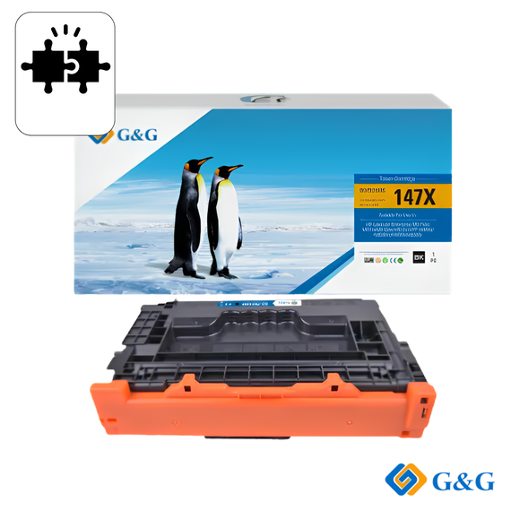 Cartus toner remanufacturat G&G Black CRG‑073, pentru Canon i‑Sensys LBP361Dw, 27.000 pagini - Papet