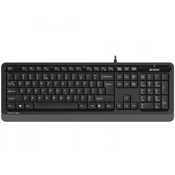 Tastatura cu fir si USB, A4TECH FK10 Grey - Papet