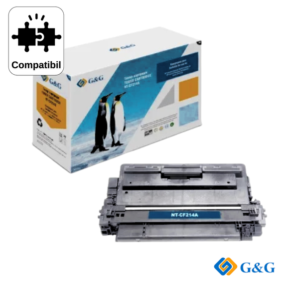 Cartus toner compatibil G&G Black CF214A 14A, pentru HP LaserJet M712DN, 10.000 pagini - Papet