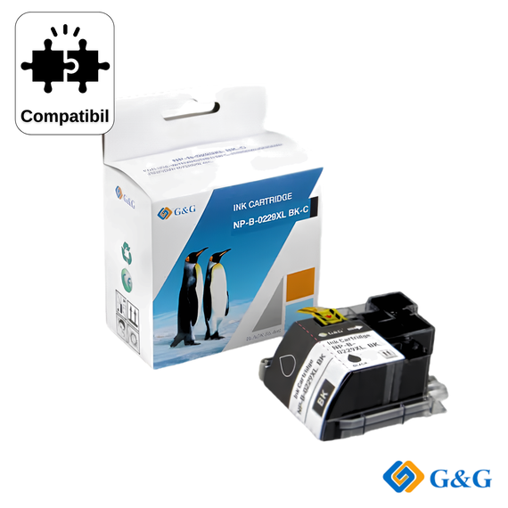 Cartus inkjet compatibil G&G Black LC229XLBK, pentru Brother MFC‑J5320Dw, 2.600 pagini - Papet