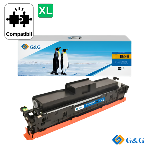 Cartus toner compatibil G&G Black CRG-069HBK, pentru Canon I-Sensys MF752CDW, 7.600 pagini - Papet