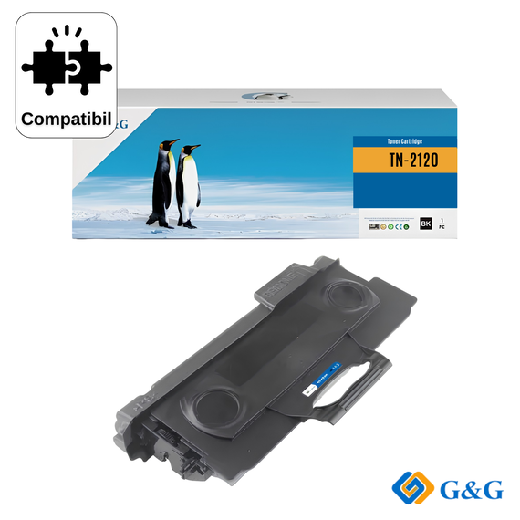 Cartus toner compatibil G&G Black TN2120 (NT-CB360), pentru Brother HL-2140, 2.600 pagini - Papet