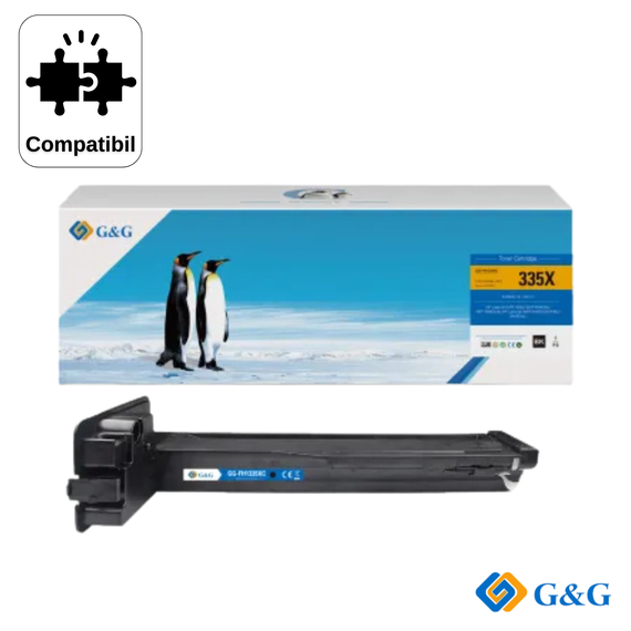 Cartus toner remanufacturat G&G Black W1335X 335X, pentru HP LaserJet M438n, 13.700 pagini - Papet