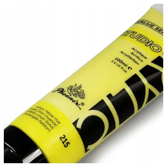 Culoare acrilica, 100 ml, PHOENIX Studio Value Series, ALEGE CULOAREA: Lemon Yellow - 3Papet