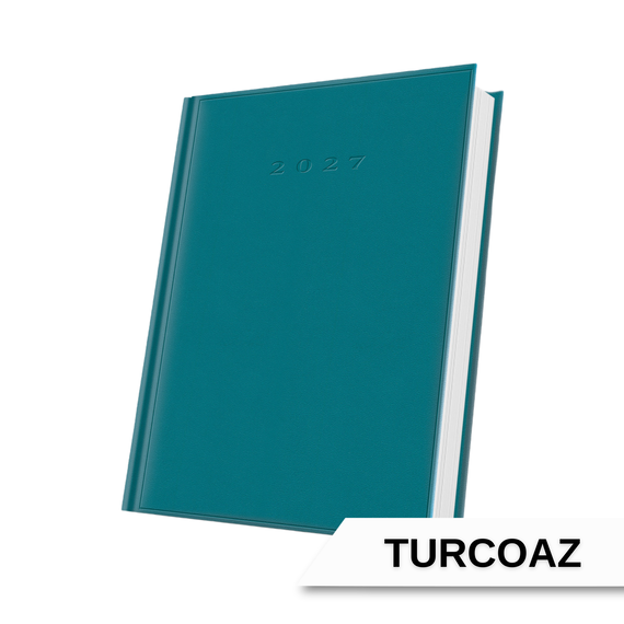 Agenda A5 zilnica, datata 2027, HERLITZ, ALEGE CULOAREA: Turcoaz - 2Papet